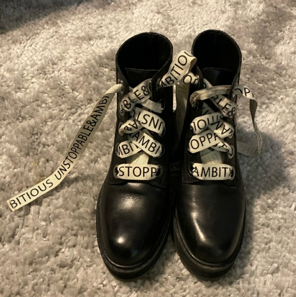 Zara Combat Boots NWT
